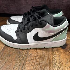 Nike Air Jordan 1 Low SE Tie-Dye Men's Size 9 Black White Sneakers